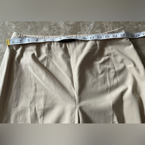 Piazza Sempione Audrey Khaki cream ankle length Trousers size 10 - Picture 7 of 11
